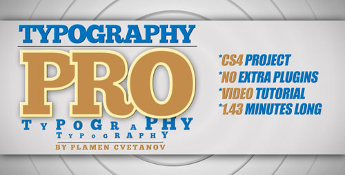 Typography Pro - Project for After Effects (Videohive)