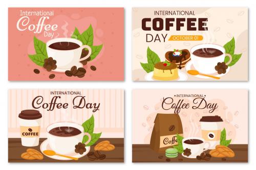 Deeezy - 16 International Coffee Day Illustration