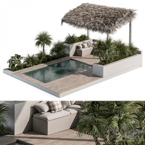 Backyard and Landscape Furniture with Pool 05