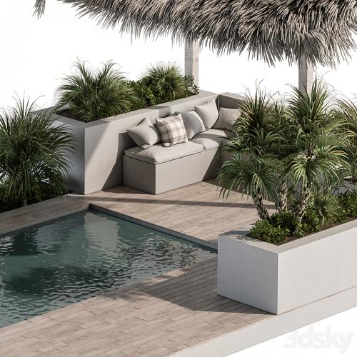 Backyard and Landscape Furniture with Pool 05